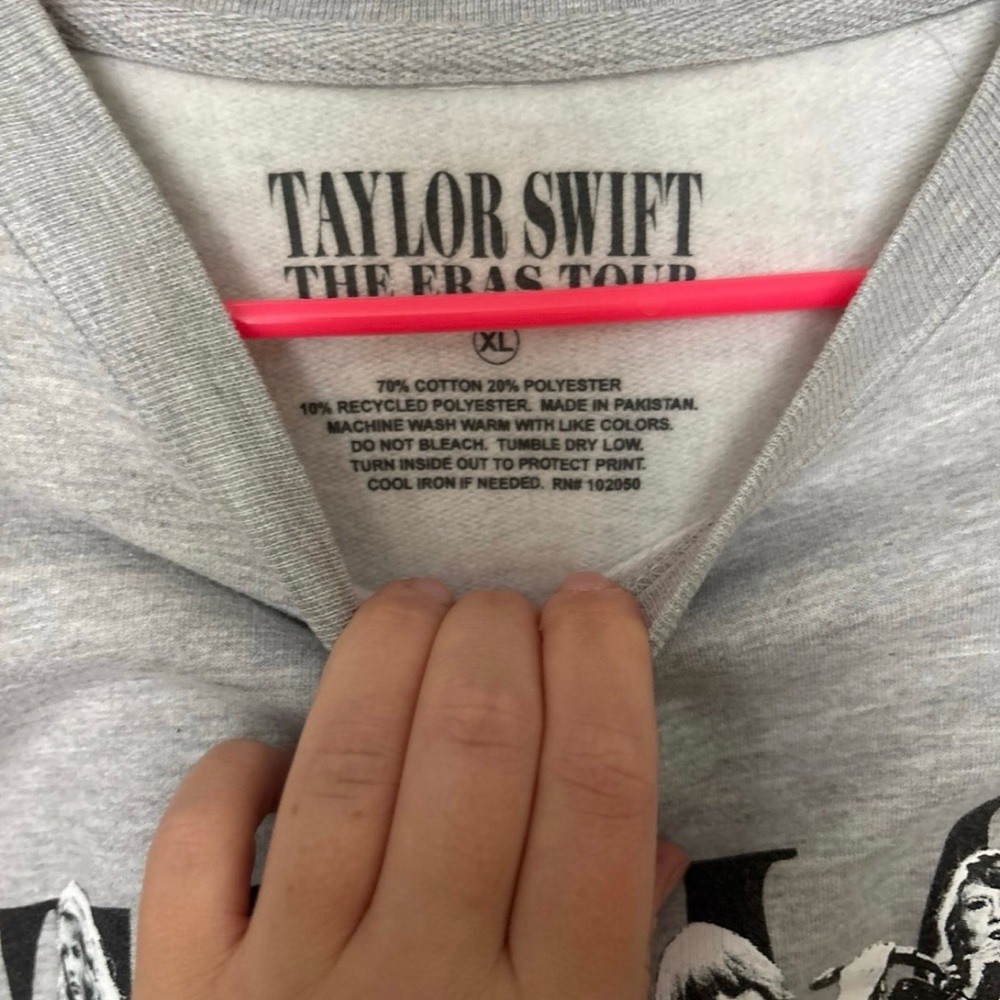 Taylor Swift Gray Graphic Crewneck Sweater - Picture 3 of 3